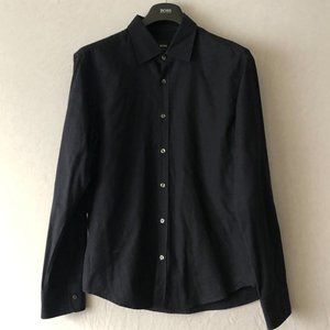Boss Hugo Boss Dark Navy Slim Fit Shirt Size XL